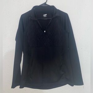 Avia Black Quilted Women's Hoodie